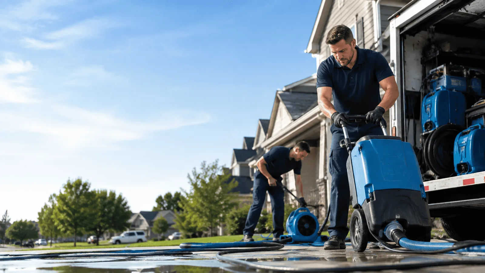 Dehumidification being performed in Louisburg, KS